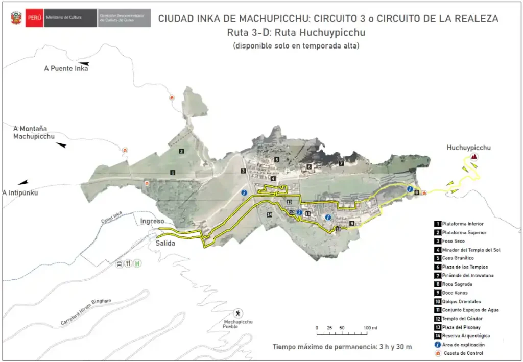 Ruta 3-D Ruta Huchuypicchu (solo en temporada alta)